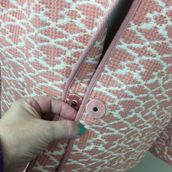 NWOT C. wonder oversized vintage feel dusty pink blazer pockets size 16 - Picture 6 of 13